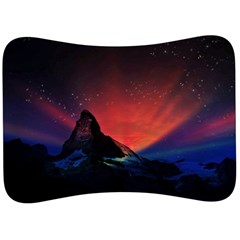 Matterhorn Switzerland Fantasy Aurora Velour Seat Head Rest Cushion by Pakrebo