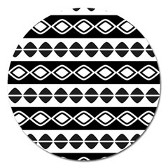 Ethnic Tribal Pattern Magnet 5  (round) by Pakrebo