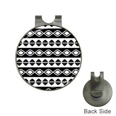 Ethnic Tribal Pattern Hat Clips With Golf Markers by Pakrebo