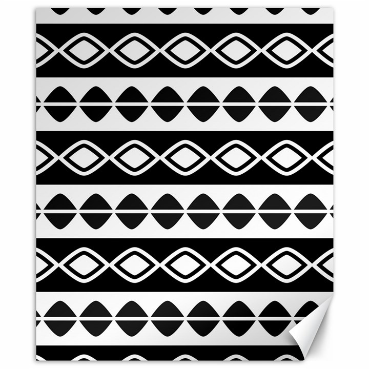 Ethnic Tribal Pattern Canvas 8  x 10 