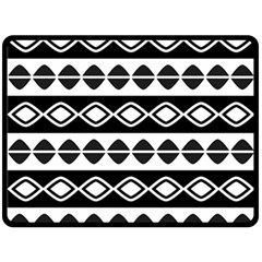 Ethnic Tribal Pattern Double Sided Fleece Blanket (large)  by Pakrebo