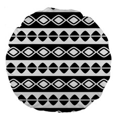 Ethnic Tribal Pattern Large 18  Premium Flano Round Cushions