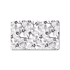 Floral Pattern Background Magnet (name Card) by Pakrebo