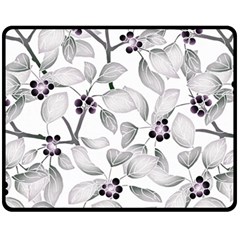 Floral Pattern Background Fleece Blanket (medium) 