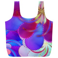 Colorful Abstract Design Pattern Full Print Recycle Bag (xl) by Pakrebo