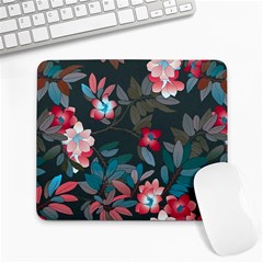 Floral Pattern Background Art Large Mousepads by Pakrebo