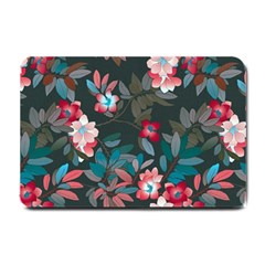 Floral Pattern Background Art Small Doormat  by Pakrebo