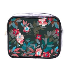 Floral Pattern Background Art Mini Toiletries Bag (one Side) by Pakrebo