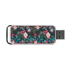 Floral Pattern Background Art Portable Usb Flash (two Sides) by Pakrebo