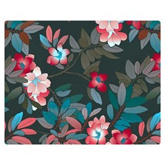 Floral Pattern Background Art Double Sided Flano Blanket (medium)  by Pakrebo