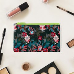 Floral Pattern Background Art Cosmetic Bag (xs) by Pakrebo