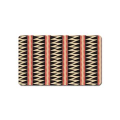 Zigzag Tribal Ethnic Background Magnet (name Card) by Pakrebo