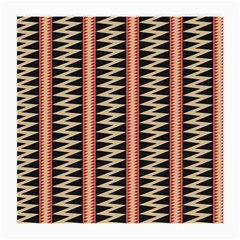 Zigzag Tribal Ethnic Background Medium Glasses Cloth (2 Sides) by Pakrebo