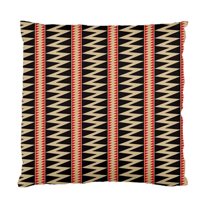 Zigzag Tribal Ethnic Background Standard Cushion Case (One Side)