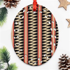 Zigzag Tribal Ethnic Background Ornament (oval Filigree) by Pakrebo