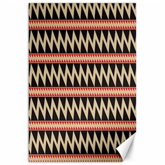 Zigzag Ethnic Pattern Background Canvas 20  X 30  by Pakrebo