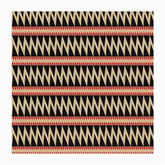 Zigzag Ethnic Pattern Background Medium Glasses Cloth (2 Sides) by Pakrebo