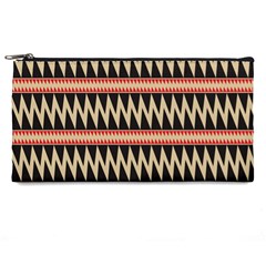 Zigzag Ethnic Pattern Background Pencil Cases by Pakrebo