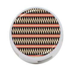 Zigzag Ethnic Pattern Background 4-port Usb Hub (two Sides) by Pakrebo