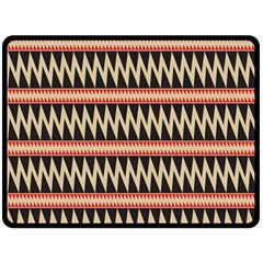 Zigzag Ethnic Pattern Background Fleece Blanket (large)  by Pakrebo