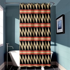 Zigzag Ethnic Pattern Background Shower Curtain 36  X 72  (stall)  by Pakrebo