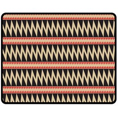 Zigzag Ethnic Pattern Background Double Sided Fleece Blanket (medium)  by Pakrebo