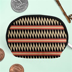 Zigzag Ethnic Pattern Background Accessory Pouch (medium) by Pakrebo