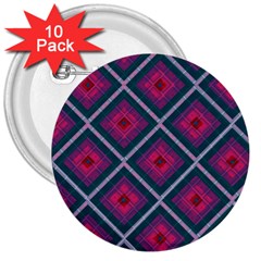 Purple Textile And Fabric Pattern 3  Buttons (10 Pack)  by Pakrebo