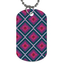 Purple Textile And Fabric Pattern Dog Tag (one Side) by Pakrebo