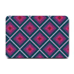 Purple Textile And Fabric Pattern Small Doormat  by Pakrebo