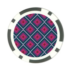 Purple Textile And Fabric Pattern Poker Chip Card Guard (10 Pack) by Pakrebo