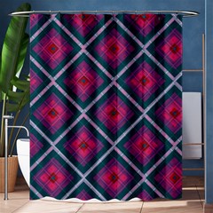 Purple Textile And Fabric Pattern Shower Curtain 60  X 72  (medium)  by Pakrebo