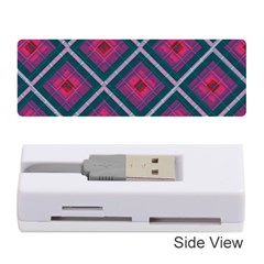 Purple Textile And Fabric Pattern Memory Card Reader (stick) by Pakrebo