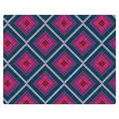 Purple Textile And Fabric Pattern Double Sided Flano Blanket (medium)  by Pakrebo