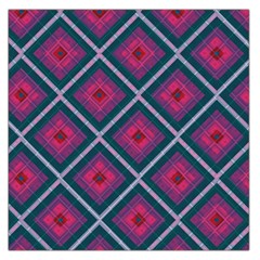 Purple Textile And Fabric Pattern Large Satin Scarf (square) by Pakrebo