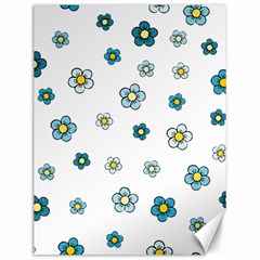 Floral Pattern Seamless Endless Canvas 12  X 16  by Pakrebo