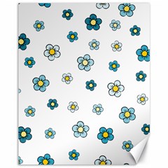 Floral Pattern Seamless Endless Canvas 11  X 14  by Pakrebo