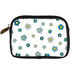 Floral Pattern Seamless Endless Digital Camera Leather Case by Pakrebo