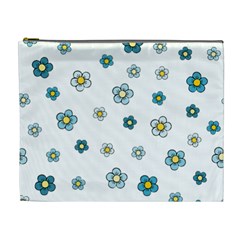 Floral Pattern Seamless Endless Cosmetic Bag (xl) by Pakrebo