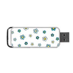 Floral Pattern Seamless Endless Portable Usb Flash (two Sides) by Pakrebo