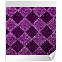 Purple Pattern Canvas 8  X 10  by Pakrebo