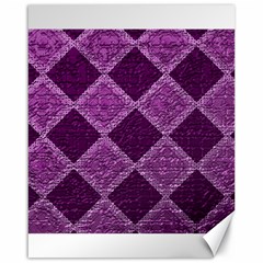 Purple Pattern Canvas 16  X 20  by Pakrebo