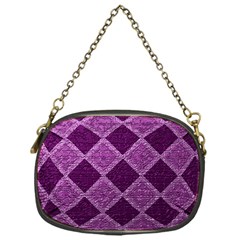 Purple Pattern Chain Purse (one Side) by Pakrebo