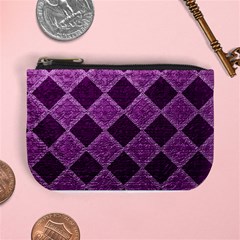 Purple Pattern Mini Coin Purse by Pakrebo