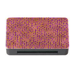 Gold Purple Abstract Background Memory Card Reader With Cf by Pakrebo