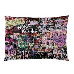 Graffiti Wall Background Pillow Case by Pakrebo