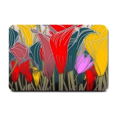 Floral Pattern Background Texture Small Doormat  by Pakrebo