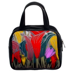 Floral Pattern Background Texture Classic Handbag (two Sides) by Pakrebo