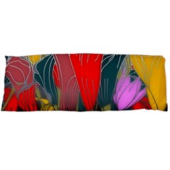 Floral Pattern Background Texture Body Pillow Case (dakimakura) by Pakrebo