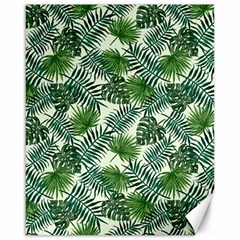 Leaves Tropical Wallpaper Foliage Canvas 16  X 20 